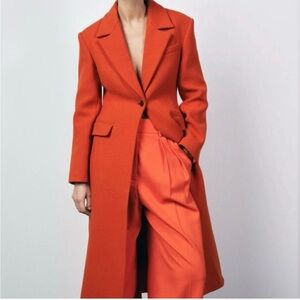 NWT- Zara Stylish Orange Coat